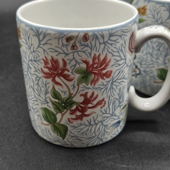 Spode 2 Williamsburg Reserve Collection Blaikley Fern Mugs F2006 England, 3.5"H - Picture 3 of 7